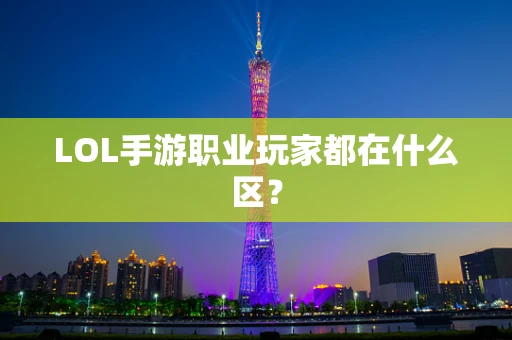 LOL手游职业玩家都在什么区？
