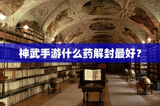 神武手游什么药解封最好？