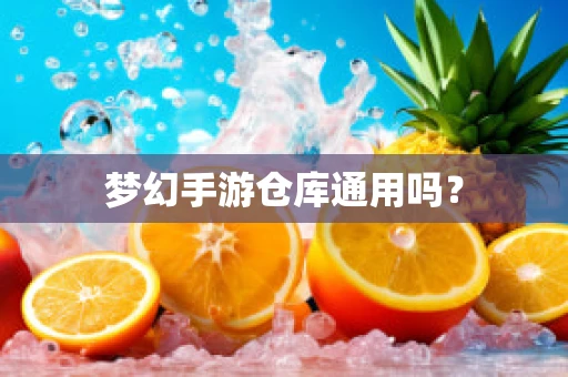 梦幻手游仓库通用吗？