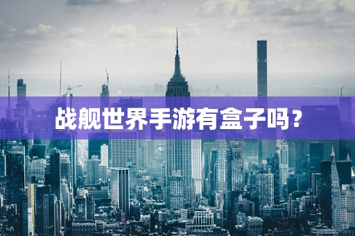 战舰世界手游有盒子吗？
