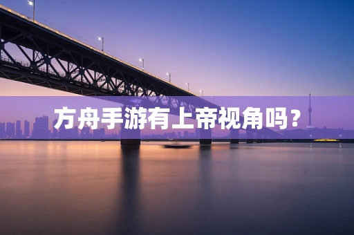 方舟手游有上帝视角吗？