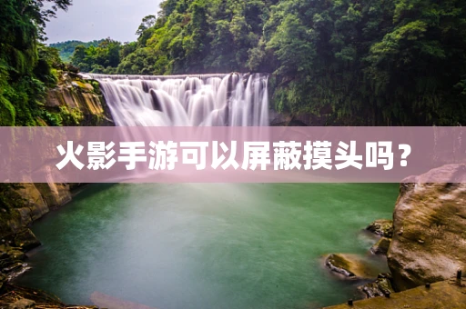 火影手游可以屏蔽摸头吗？