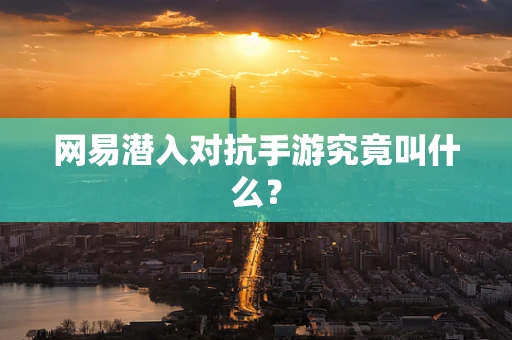 网易潜入对抗手游究竟叫什么？