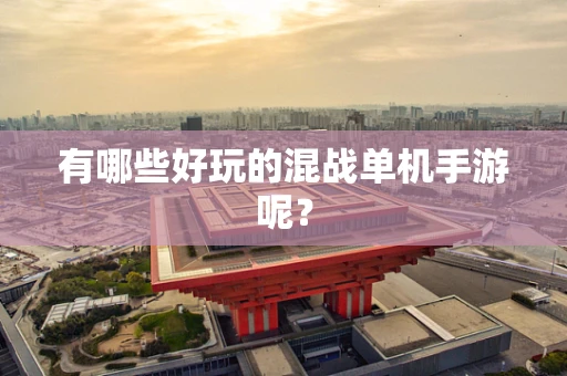有哪些好玩的混战单机手游呢？