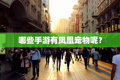 哪些手游有凤凰宠物呢？