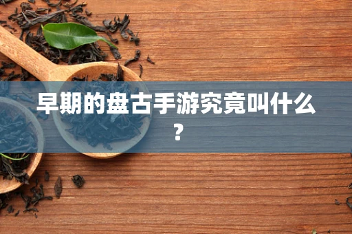 早期的盘古手游究竟叫什么？