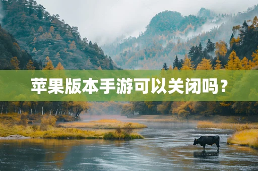 苹果版本手游可以关闭吗？