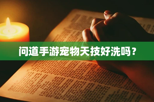 问道手游宠物天技好洗吗？