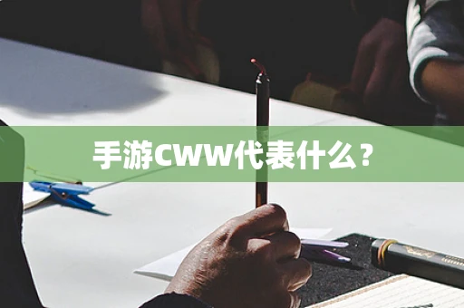 手游CWW代表什么？