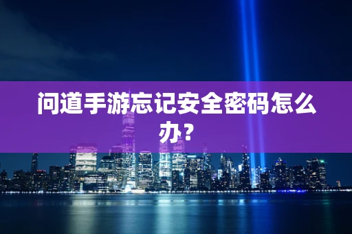 问道手游忘记安全密码怎么办？