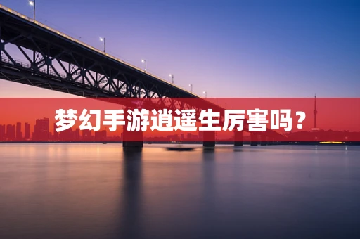 梦幻手游逍遥生厉害吗？
