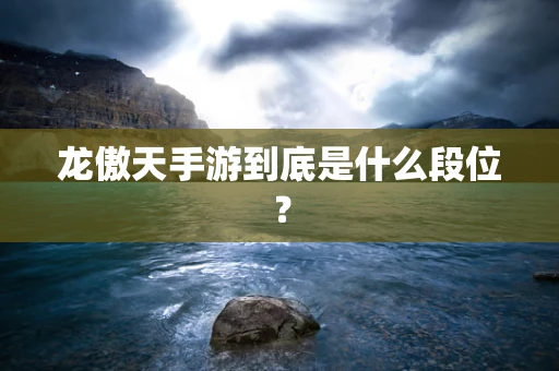 龙傲天手游到底是什么段位？